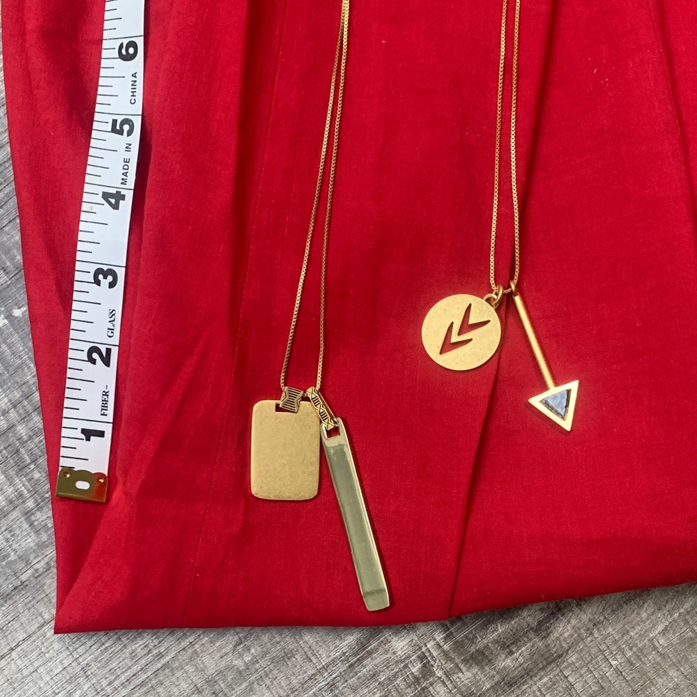 Madewell Brass adjustable Pendant Necklaces